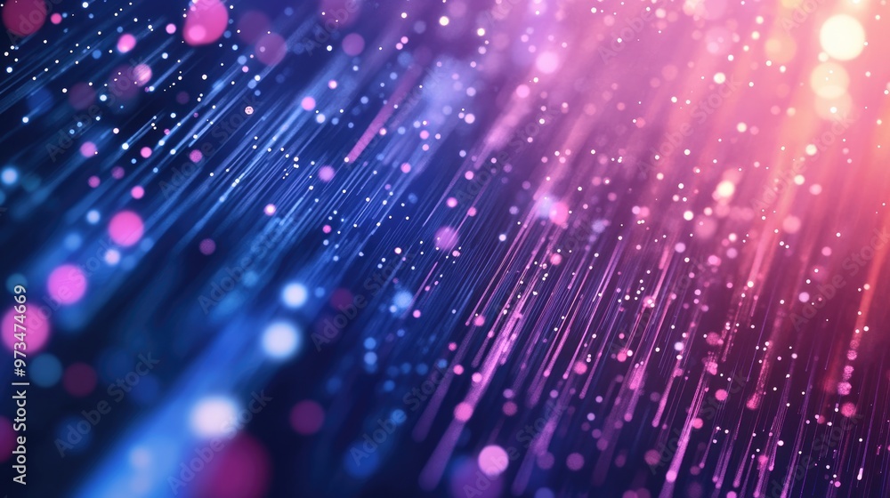 Poster abstract bokeh background featuring linear details ideal for technological medical and modern design