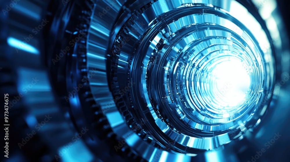 Poster blurred image for abstract background suitable as an illustration for articles on turbomachinery con