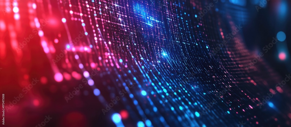 Poster artificial intelligence and technology web backdrop virtual concept illustration