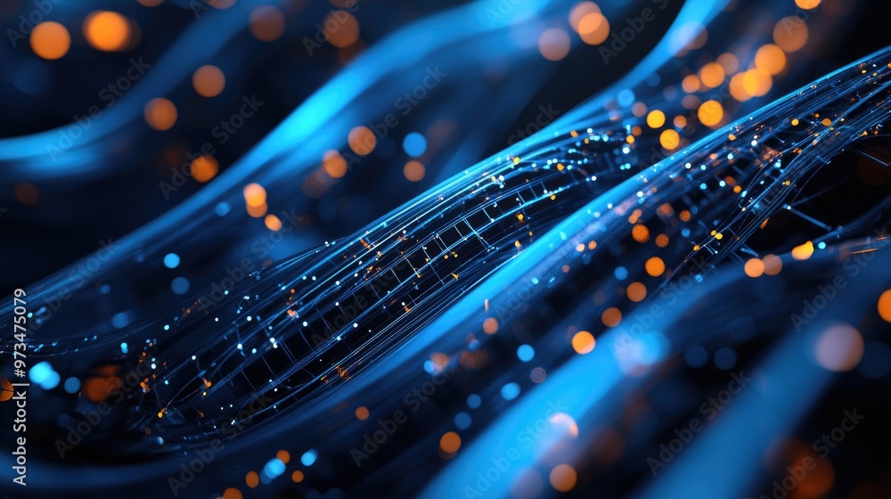 Poster stunning abstract wires against a black backdrop a contemporary tech themed design element 3d render