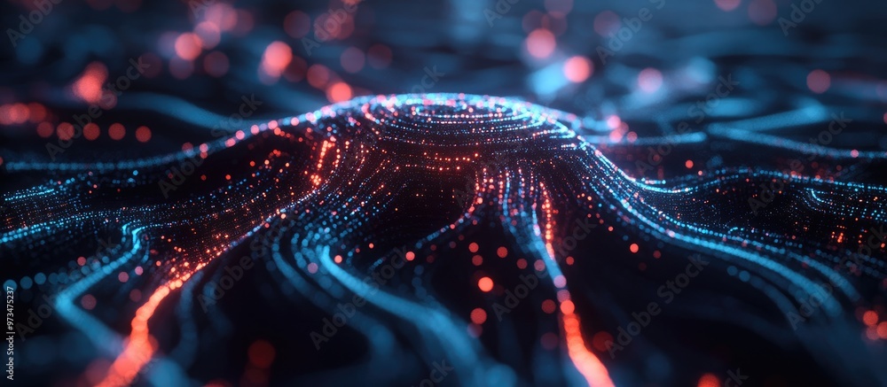 Poster ai and digital neural networks a futuristic vision of intelligence and technology stunning 3d illust