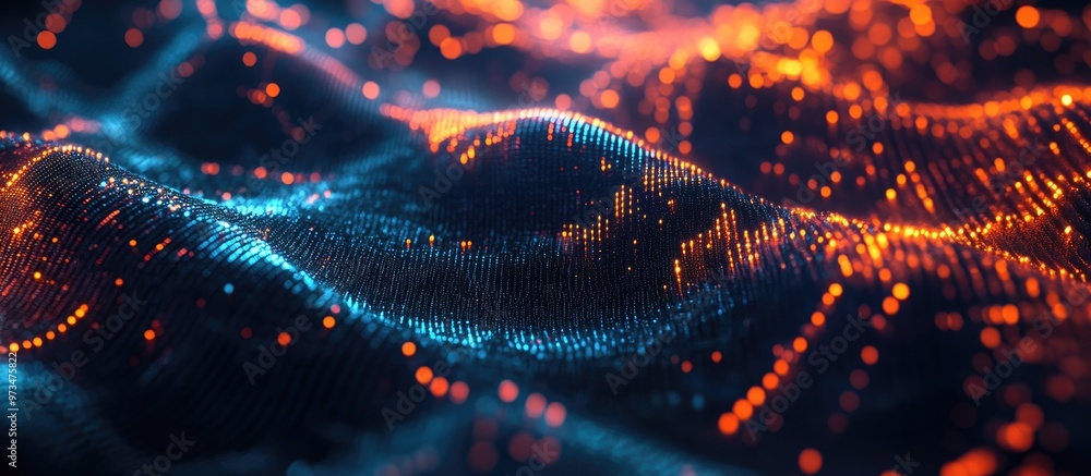 Aufkleber abstract web background featuring artificial intelligence technology virtual concept illustration