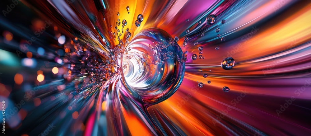 Poster vibrant and dynamic patterns create an eye catching visual that captures attention and sparks creati
