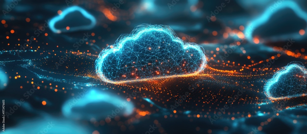 Poster connected cloud infrastructure for mobile communications utilizing big data in a polygonal design re