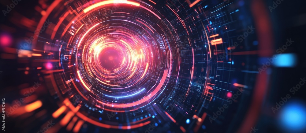 Poster abstract circular loading illustration background in high resolution