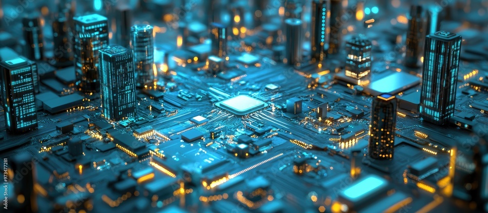 Poster concept of advanced network technology high speed mobile connectivity modern business applications a
