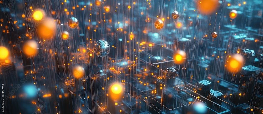 Aufkleber smart city development and communication networks featuring 5g technology and the internet of things