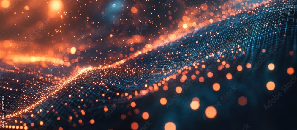 Poster digital ai technology enhances communication across a global network it represents big data and the 