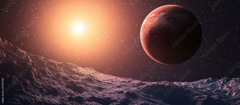 Poster investigation of a new exoplanet through photomanipulation and 3d rendering techniques