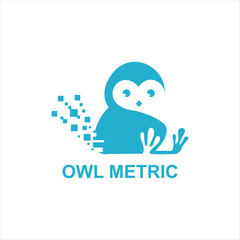 owl bird technology logo