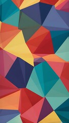 Fototapeta premium Minimal multicolored polygonal background