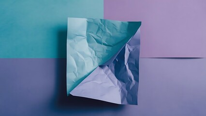 Fototapeta premium Paper background in two-tone blue-violet colors. Background of purple tones from craft paper texture.