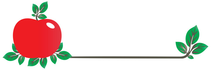 background with illustration apple