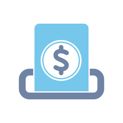 deposit concept line icon. Simple element illustration. deposit outline symbol design.