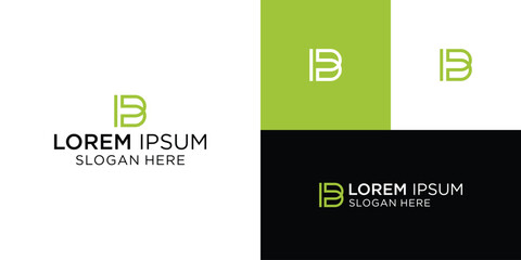 Initials B logo design. Initial Letter Logo.