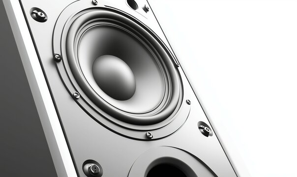 Altoparlanti grigi dal design moderno per un'esperienza audio immersiva, perfetti per amplificatori hifi.