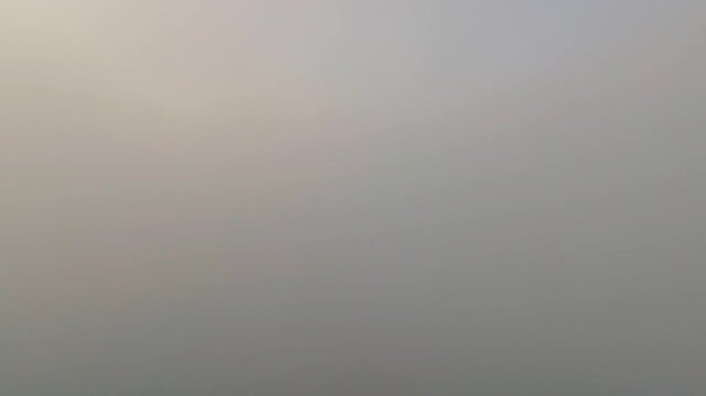 Drone Nong Khiaw in Clouds (Laos)