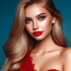 Fototapeta premium blonde Schönheit