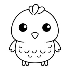 Obraz premium Bring grace to your designs with our exquisite bird outline icon vector.