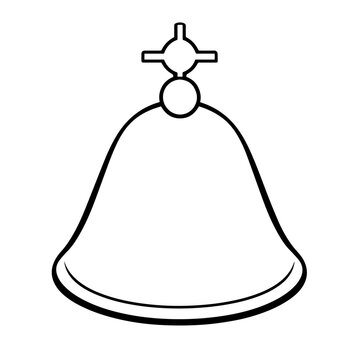 recommend clip art: Elevate designs with our elegant bell outline icon vector.