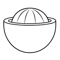 Serve up style with a bowl outline icon vector, perfect for modern and versatile design applications.