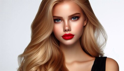 Fototapeta premium Blonde hübsche Frau