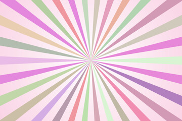 Retro style colorful background pattern vector design. Colorful sun rays pattern vector graphic to use for hipster poster, retro background, old style invitation card design projects.