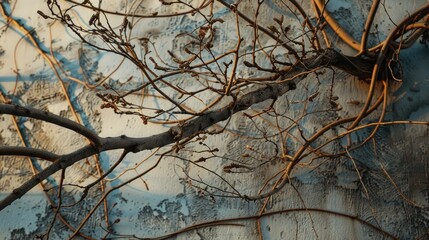 Tree branches in the backdrop