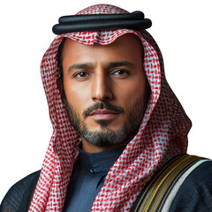 Handsome Saudi Arabia - Saudi man isolated on a transparent background png file