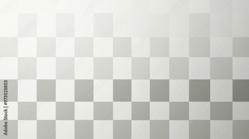 Poster a checkered background with a white square in the middle