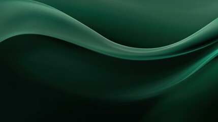 A green wave with a dark background. The wave is long and curvy