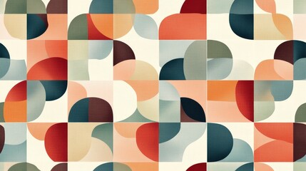 Abstract geometric saddle pattern background tile with a seamless design