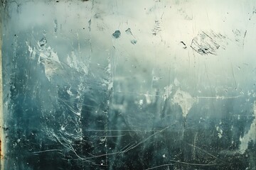 Naklejka premium Abstract Blue and White Scratched Texture Background