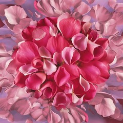 Obraz premium Abstract background of fresh pink rose petals