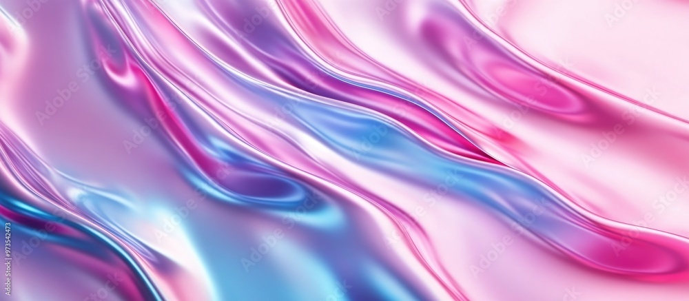 Poster abstract 3d holographic iridescent gradient backdrop texture