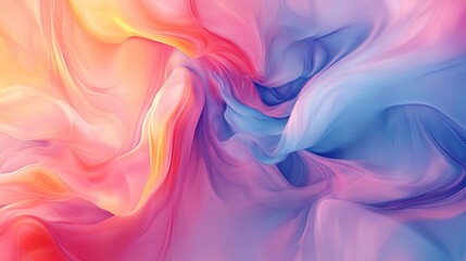 Fototapeta premium Abstract art style, fluid forms, gradient background, smooth effect