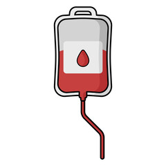 blood bag icon for app or web