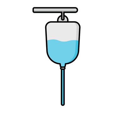 iv bag blue liquid medical equipment clip art preview
