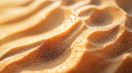 Close up Macro of Creamy Peanut Butter Texture