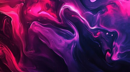Fototapeta premium Abstract purple and pink marbled background with fluid, swirling, and glittery effects.