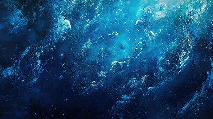 Fototapeta premium Deep blue imaginative backdrop