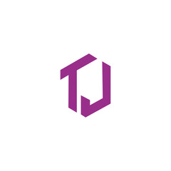 Logo Letter TJ Simple Modern