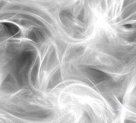Fototapeta premium Abstract Swirling White Smoke Background