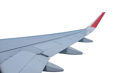 Airplane wing isolated on transparent background, PNG File