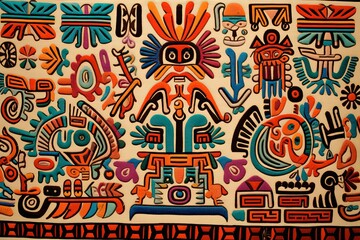 Vintage Embroidery aztec, artistry, vintage, embroidery