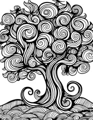 Fototapeta premium Flower Tree SVG / Instant Digital Download/Cricut