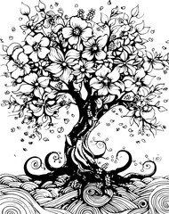 Flower Tree SVG / Instant Digital Download/Cricut