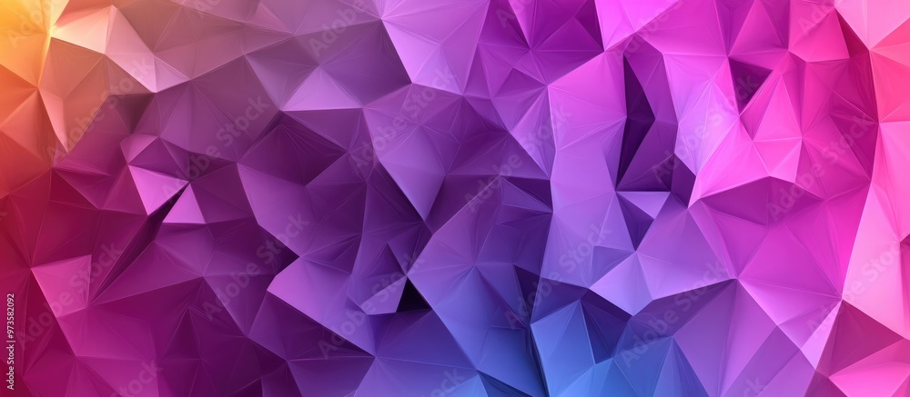 Poster abstract low polygon triangle pattern background