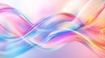 Abstract colorful wave background with a soft and dreamy feel.