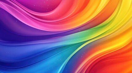 Fototapeta premium Beautiful LGBTQ background featuring vibrant rainbow colors, with soft gradients and smooth textures, symbolizing diversity and pride